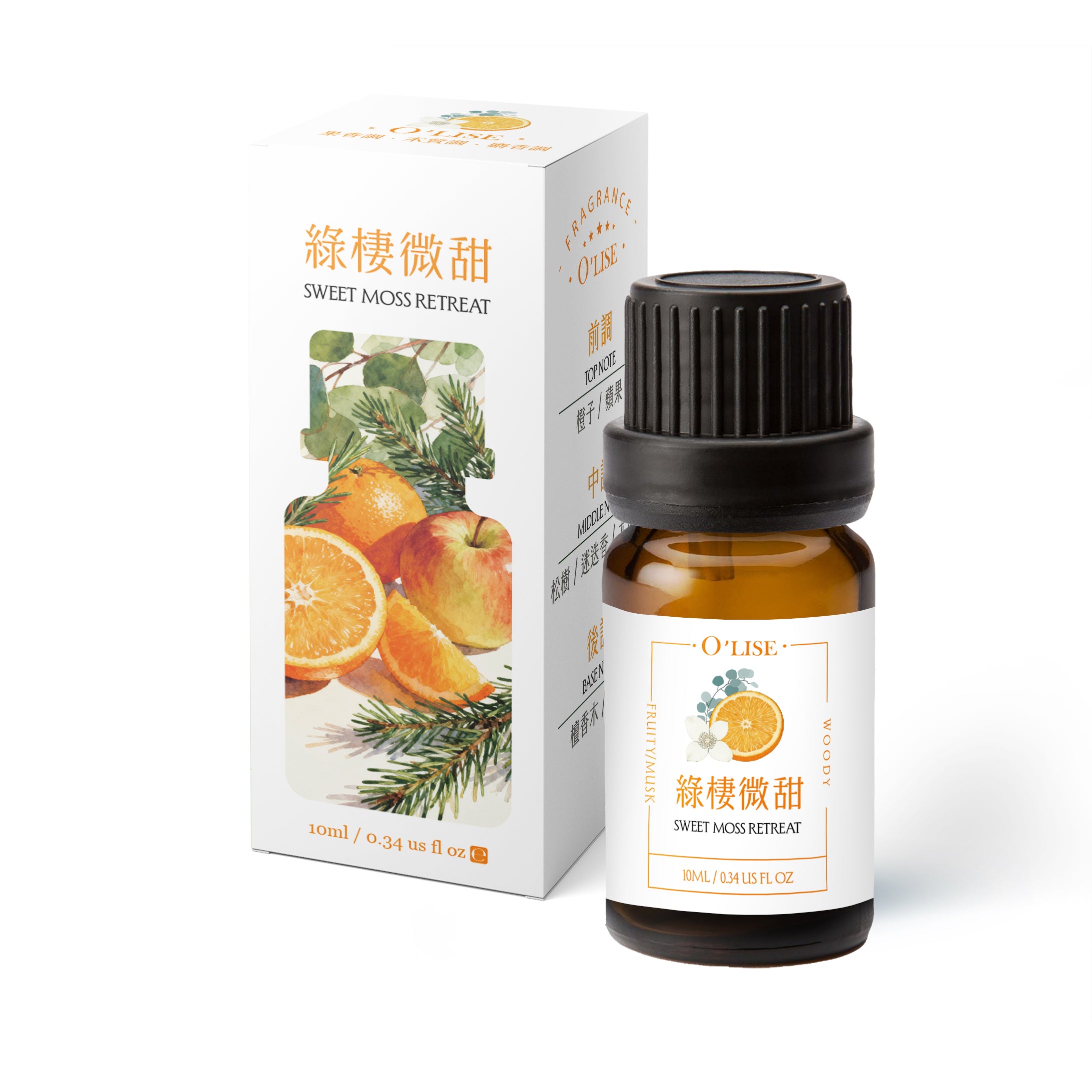 O'Lise 歐黎絲 綠棲微甜 香氛精油 10ml|果香調・木質調・麝香調