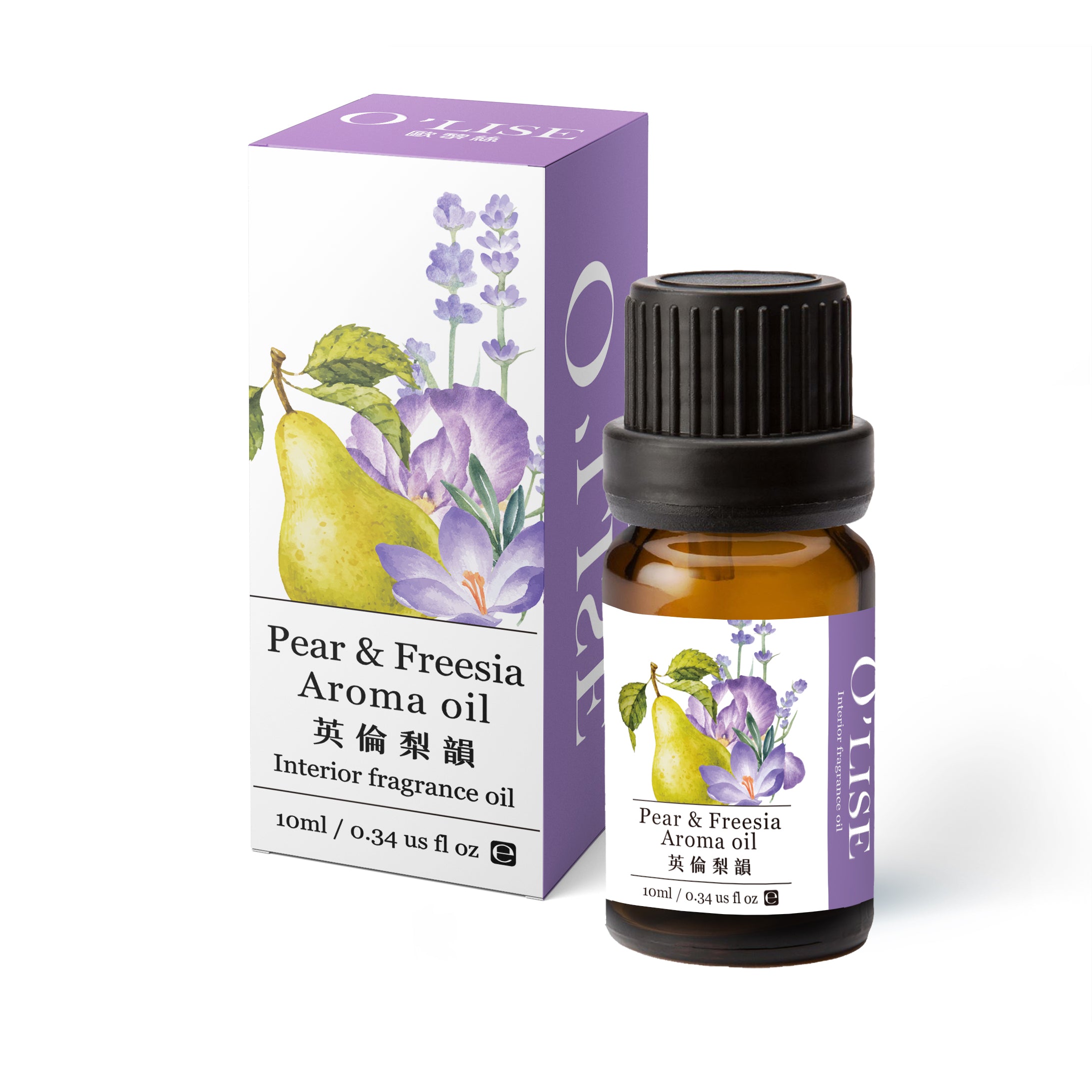 O'Lise 歐黎絲 英倫梨韻 Pear & Freesia Aroma Oil 室內香氛精油 10ml
